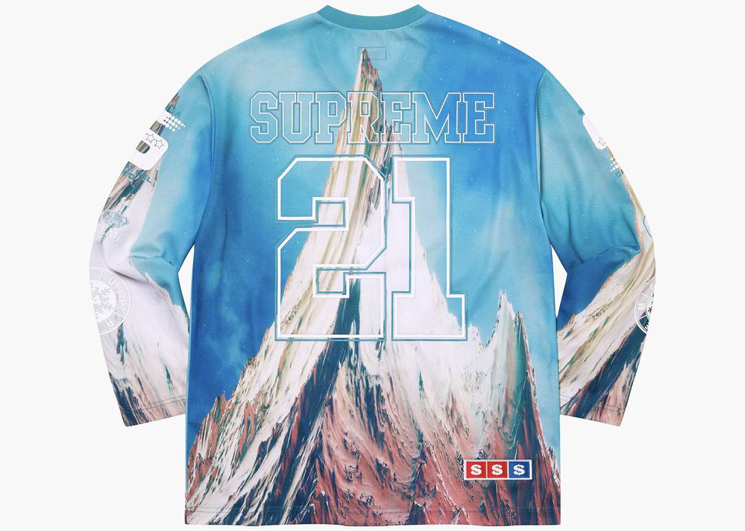 Supreme Mountain Hockey Jersey Blue | Hype Clothinga