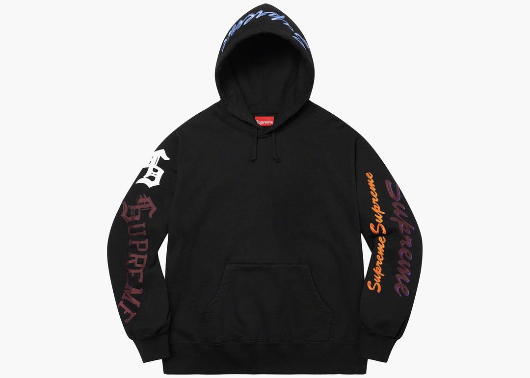 Supreme Multi Logo Hooded Sweatshirt Black | Hype Clothinga