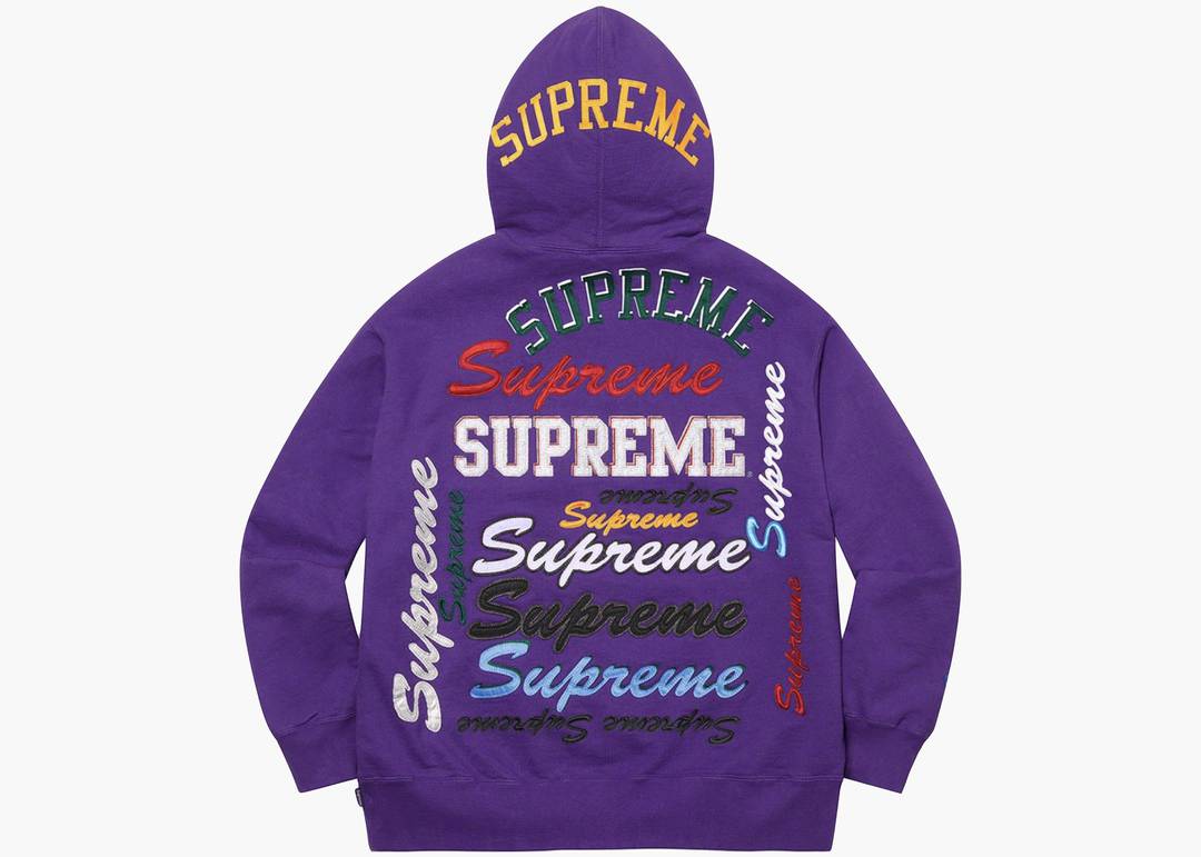 Supreme Box Logo Hoodie FW21 Purple