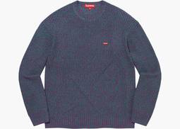 Supreme Mélange Rib Knit Sweater Teal | Hype Clothinga