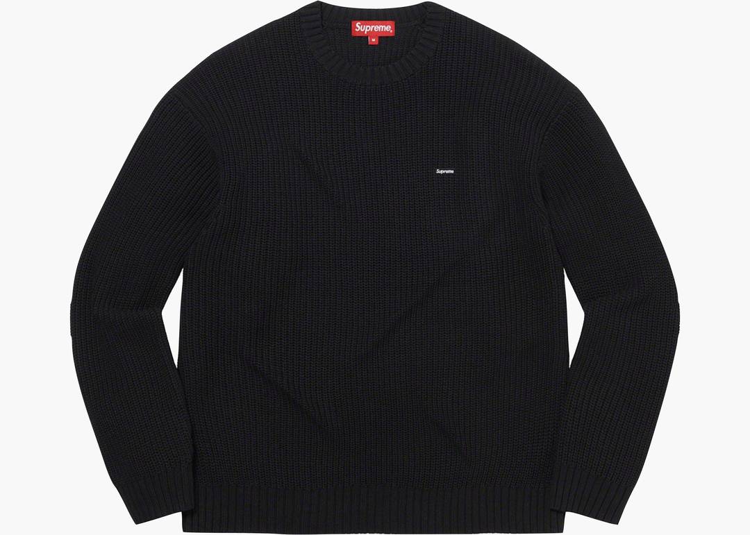 Supreme Mélange Rib Knit Sweater Black | Hype Clothinga