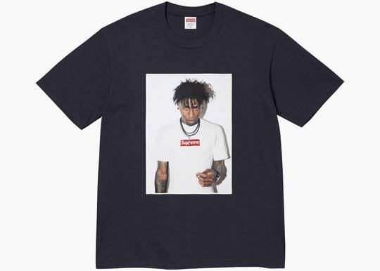 Supreme NBA Youngboy Tee Navy | Hype Clothinga