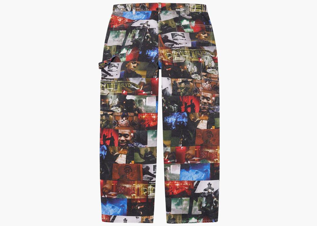 Supreme Nas and DMX Collage Double Knee Denim Painter Pant Multicolor