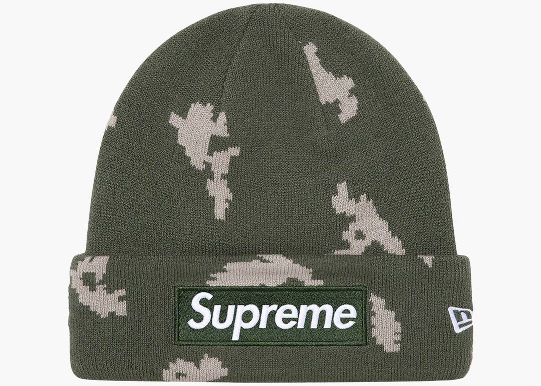 Supreme New Era Box Logo Beanie (FW21) Olive Russian Camo | Hype