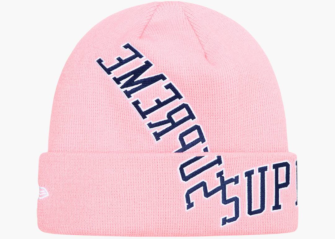 Supreme New Era S Logo Beanie Hat Cap Pink