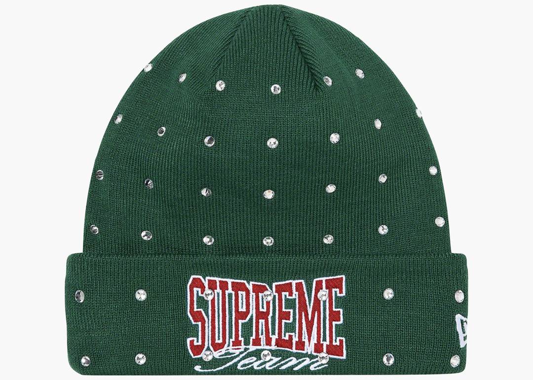 Supreme x NewEra gems beanie green New One size - Depop