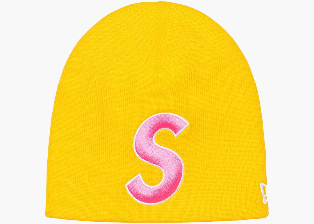 Supreme New Era S Logo Beanie (SS23) Gold | Hype Clothinga