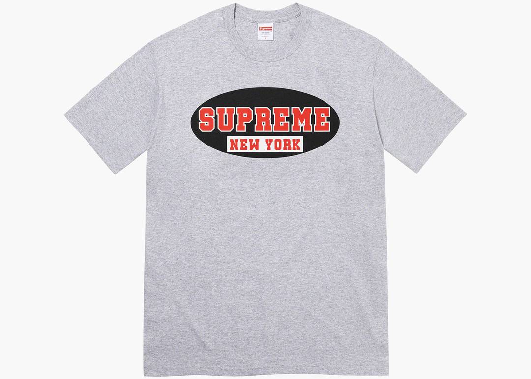 Supreme New York Tee Heather Grey | Hype Clothinga