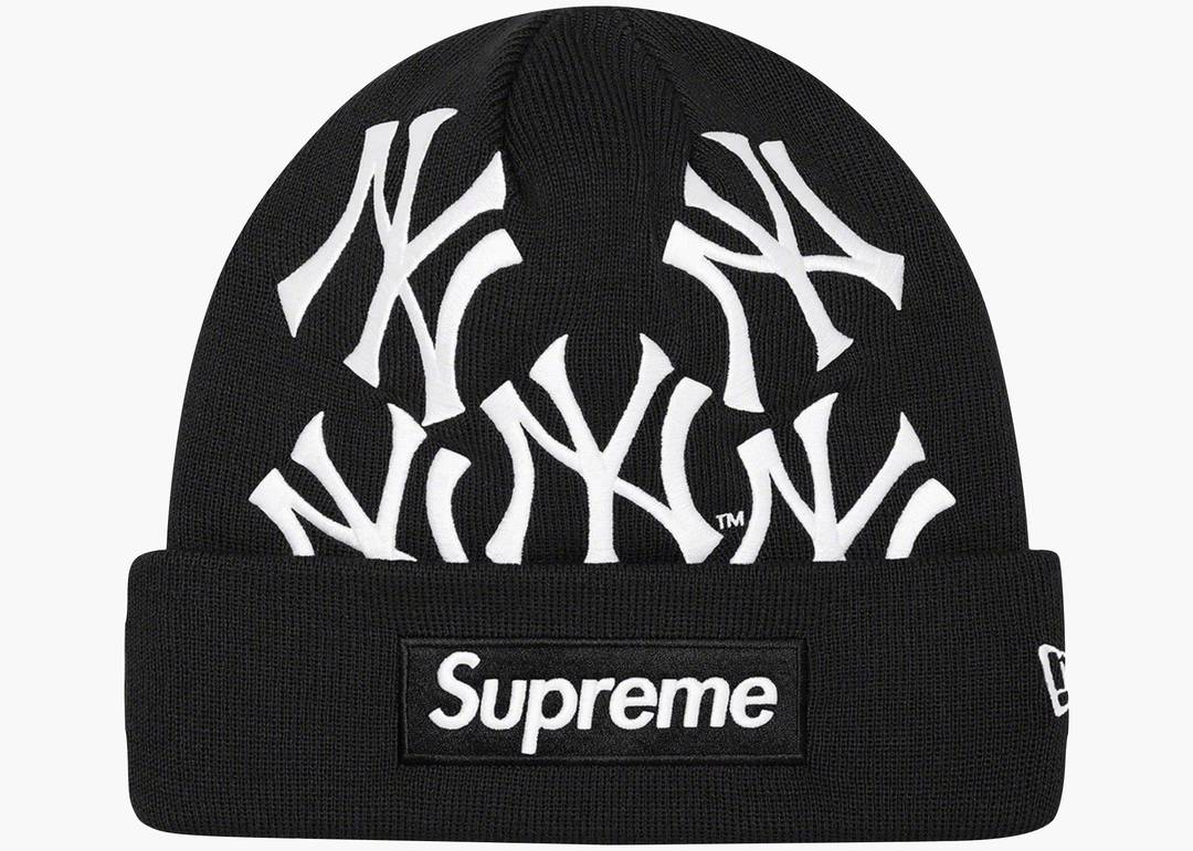 Supreme New York Yankees New Era Box Logo Beanie Black | Hype