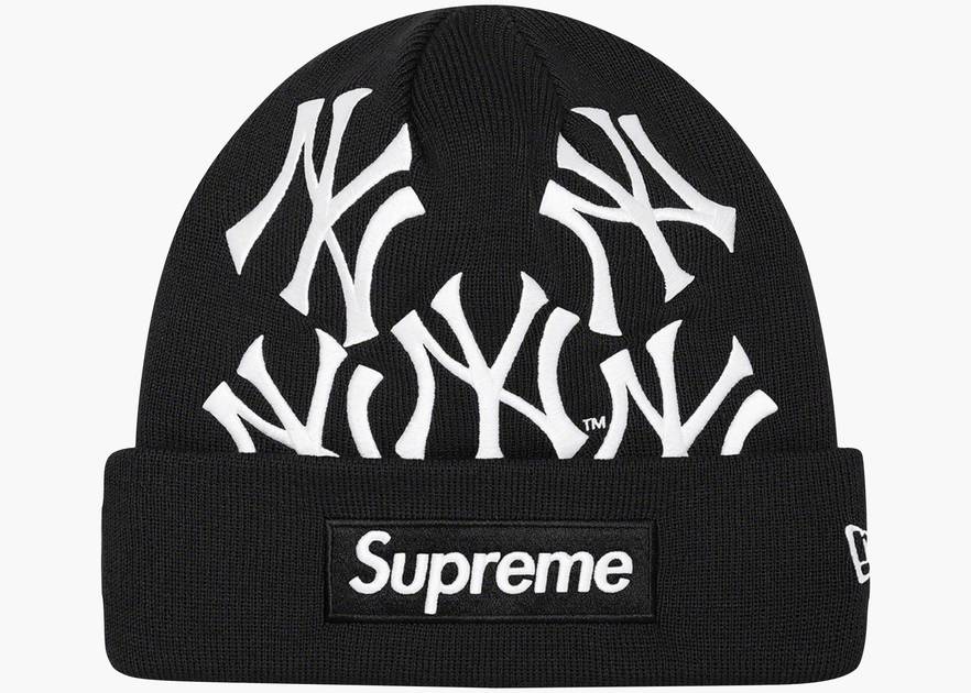 Supreme X New York Yankees X New Era Box Logo Beanie - Red