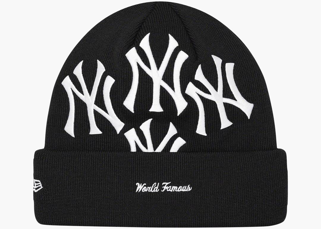 Supreme X New York Yankees X New Era Box-logo Beanie In Red