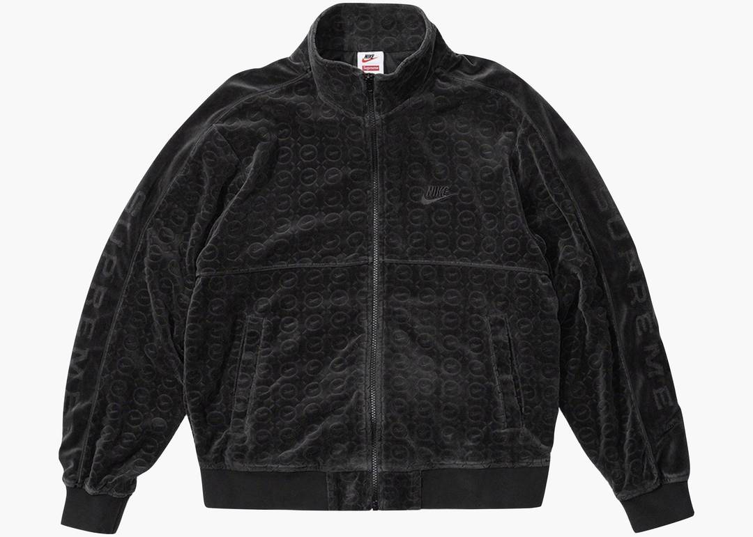 Supreme Nike Velour Track Jacket Black