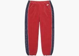 Supreme Nike Velour Track Pant Red