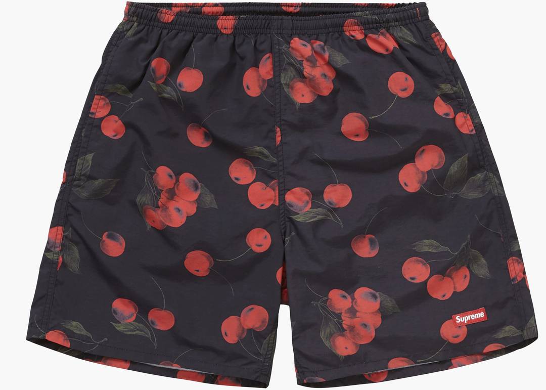 Nylon Water Short cherry black Medium