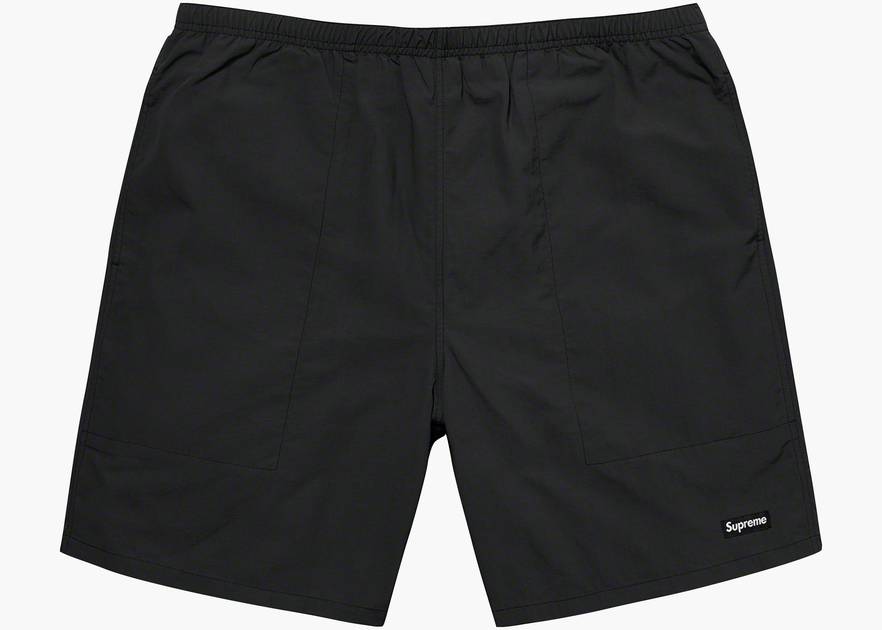 supreme Nylon Water Short Black Cherry S - パンツ