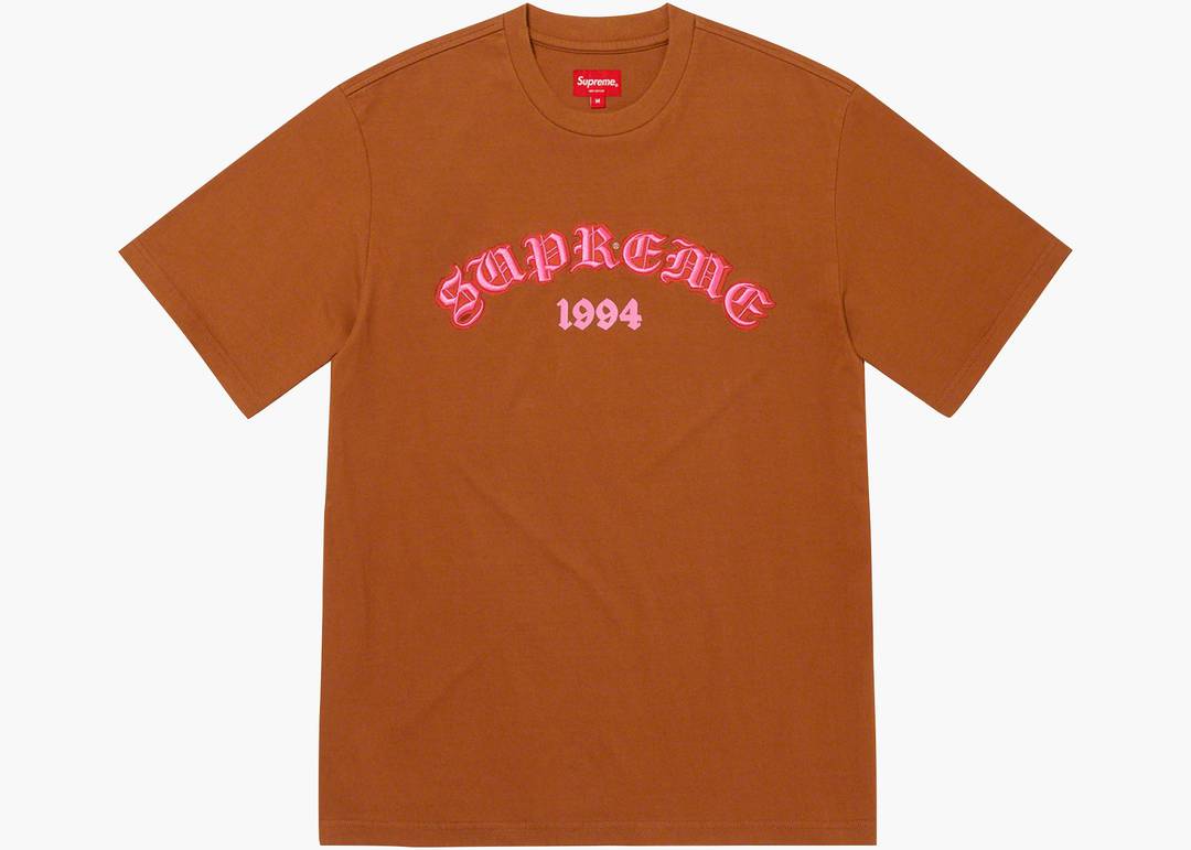 Supreme Old English Glow S/S Top Rust | Hype Clothinga