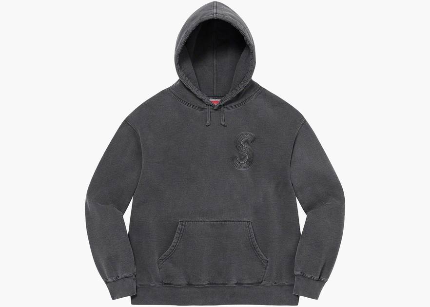 Supreme Overdyed S Logo Hooded Sweatshirt Black | Hype Clothinga Supreme Overdyed S Logo Hooded Sweatshirt Black | Hype Clothinga