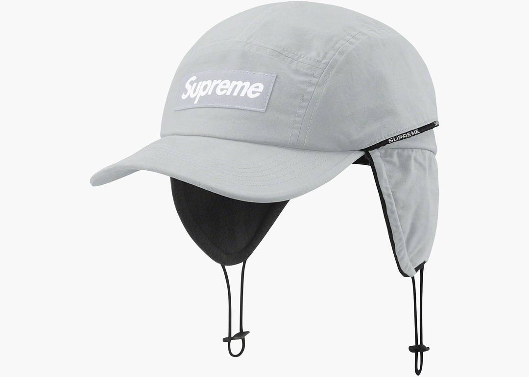 Supreme Packable Earflap Camp Cap Grey | Hype Clothinga