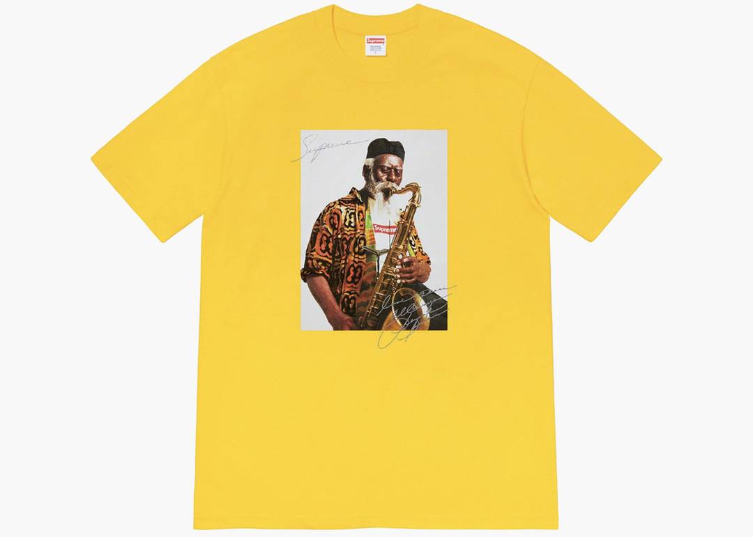 L 白 納品書付 Supreme pharoah sanders Tee-