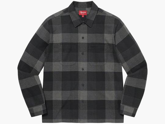 Supreme Plaid Flannel Shirt Black | Hype Clothinga