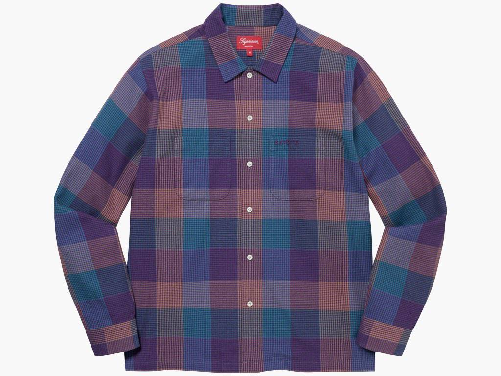 Supreme Plaid Flannel Shirt Multicolor | Hype Clothinga