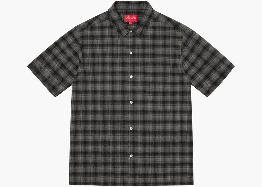 Supreme Plaid S/S Shirt (SS22) Black | Hype Clothinga