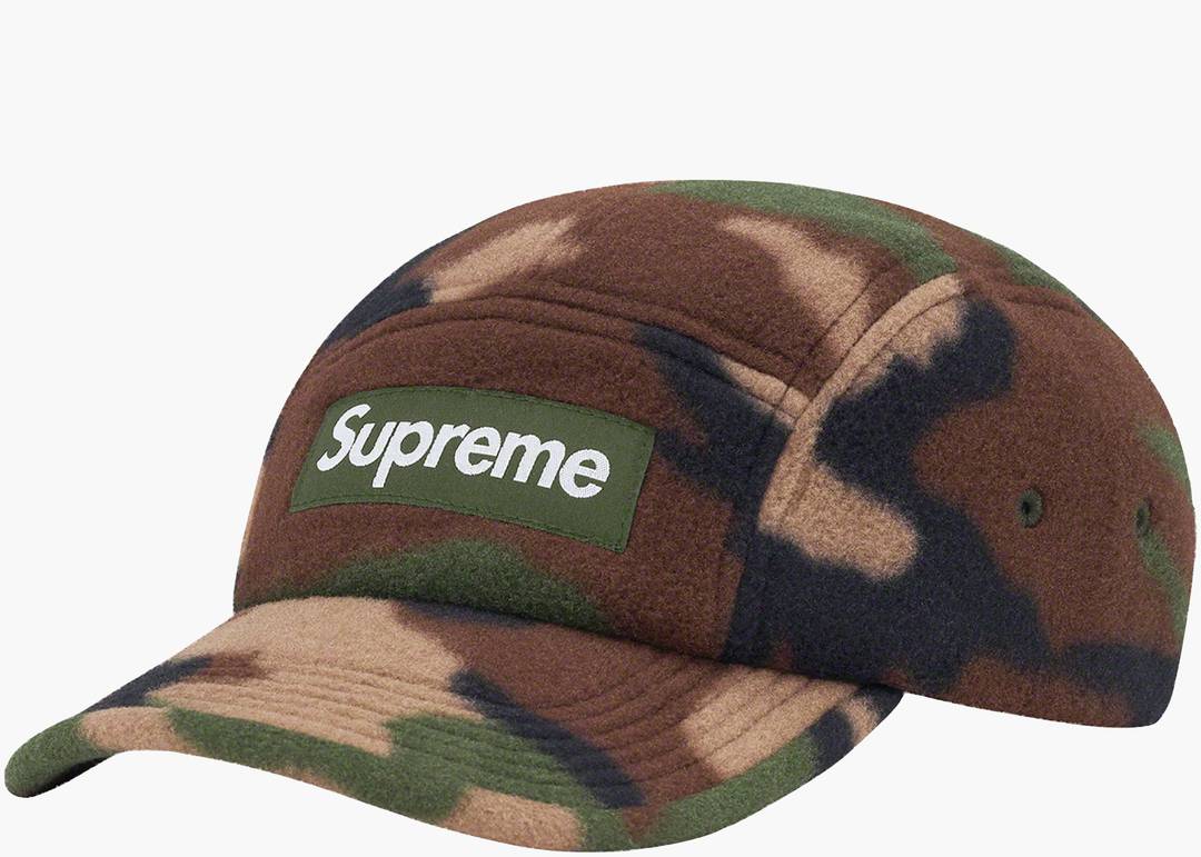 Supreme Polartec Camp Cap Woodland Camo | Hype Clothinga