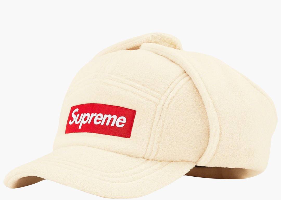 Supreme Polartec Earflap Camp Cap Natural | Hype Clothinga