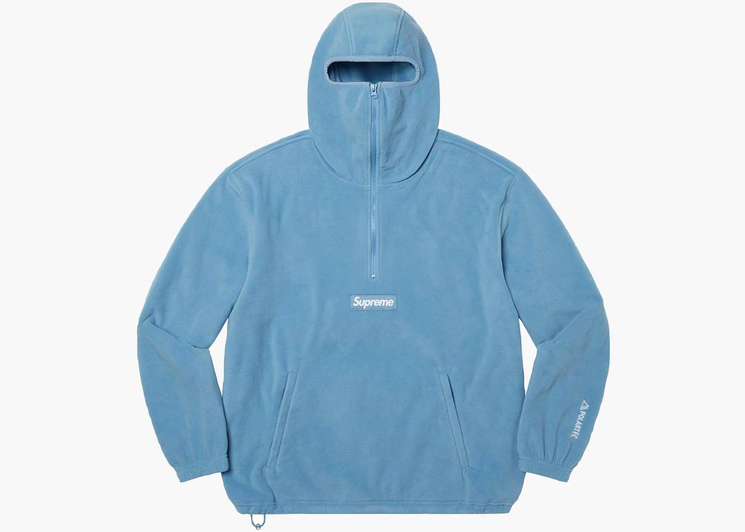 Supreme Polartec Facemask Half Zip Pullover Dusty Teal | Hype