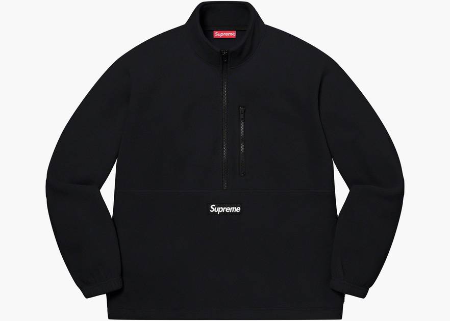 Supreme Polartec Half Zip Pullover Black