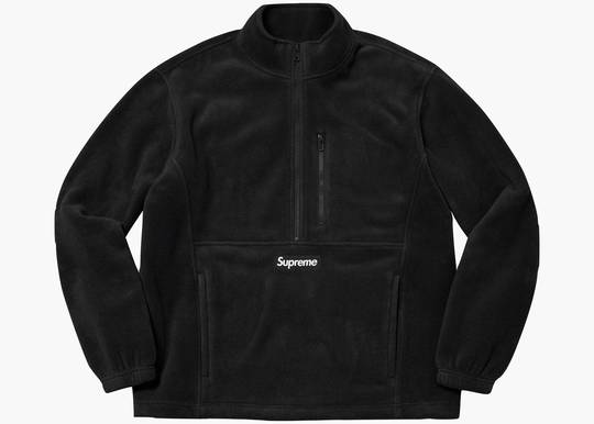 Supreme Polartec Half Zip Pullover (FW21) Black | Hype Clothinga