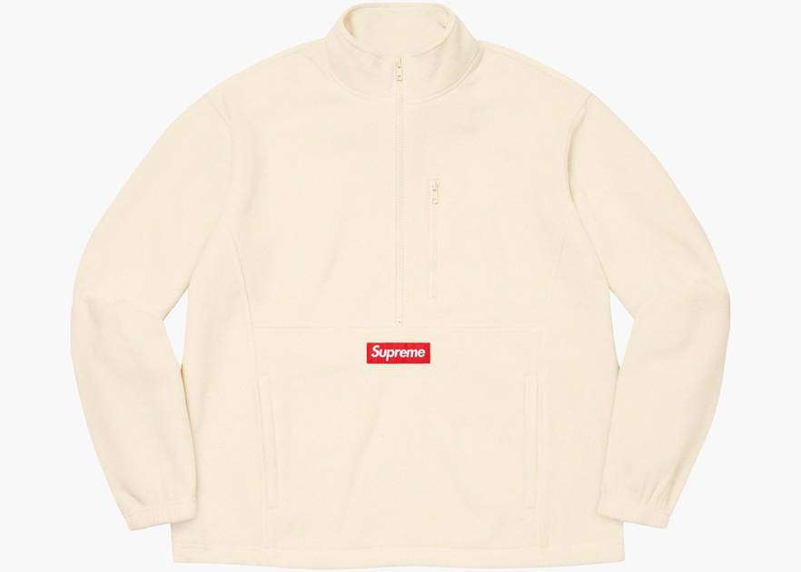 Supreme Polartec Half Zip Pullover (FW21) Natural | Hype Clothinga