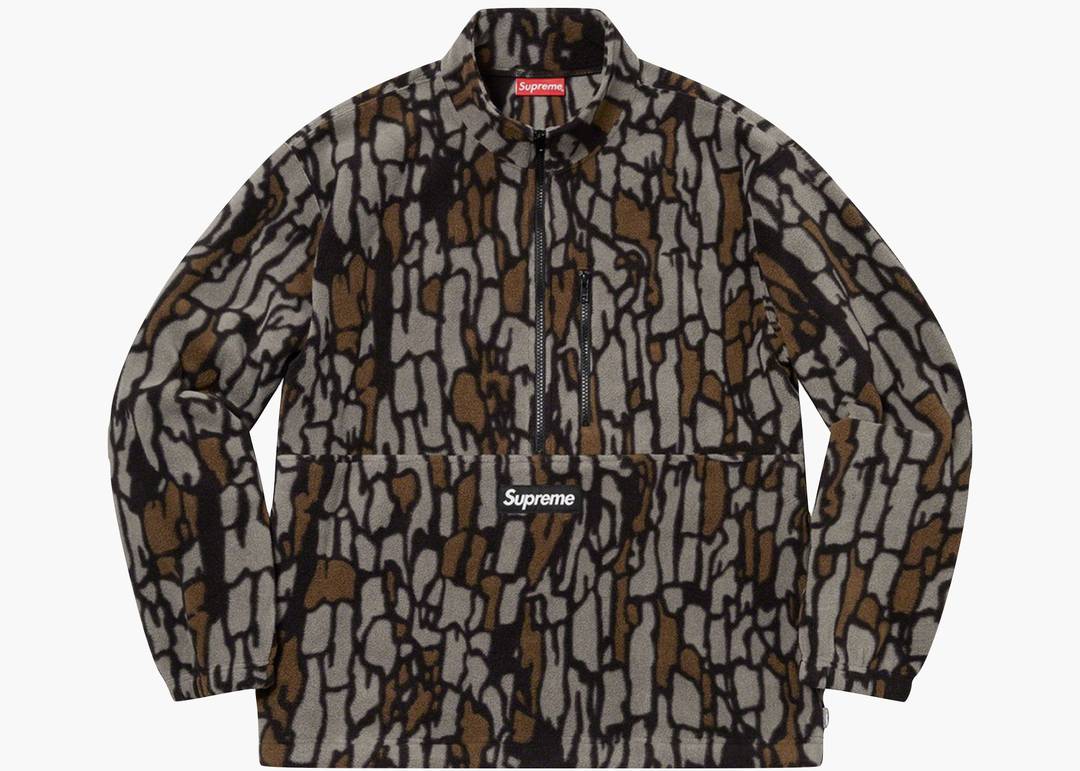 fcrbSupreme Polartec Olive Treebark Camo