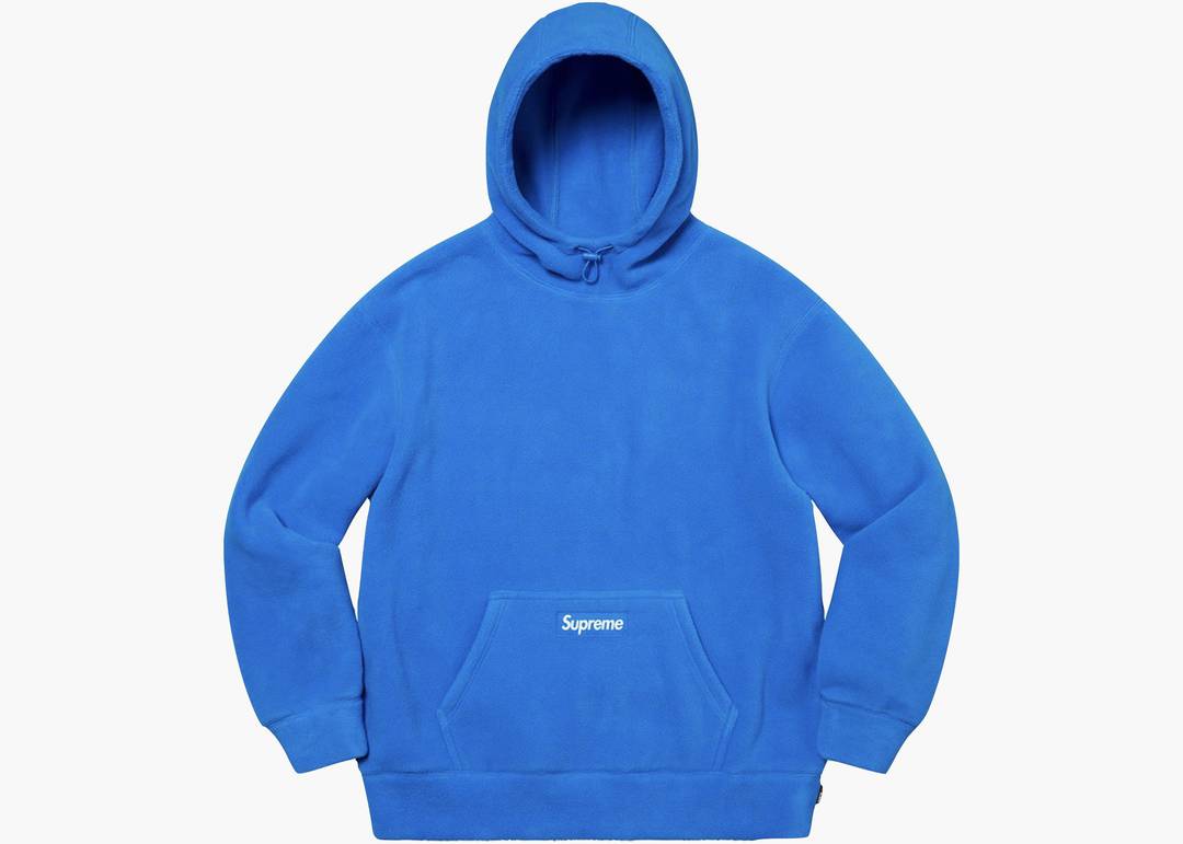 Supreme Polartec Hooded Sweatshirt Bright Blue