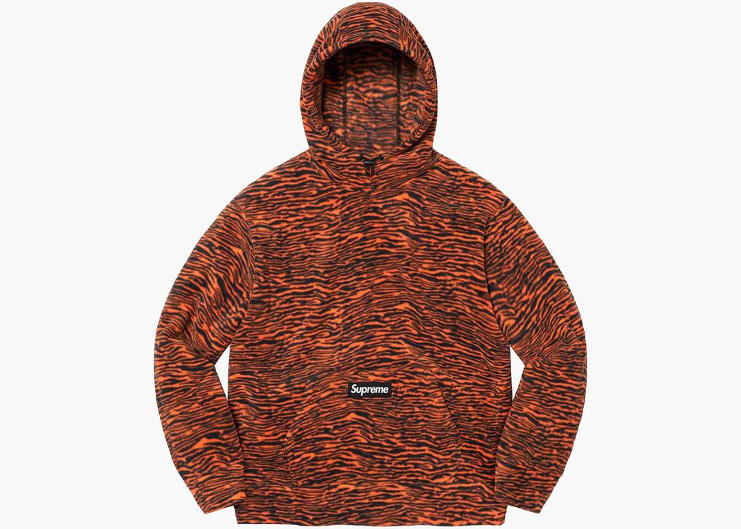 Supreme Polartec Hooded Sweatshirt (FW21) Tiger | Hype Clothinga