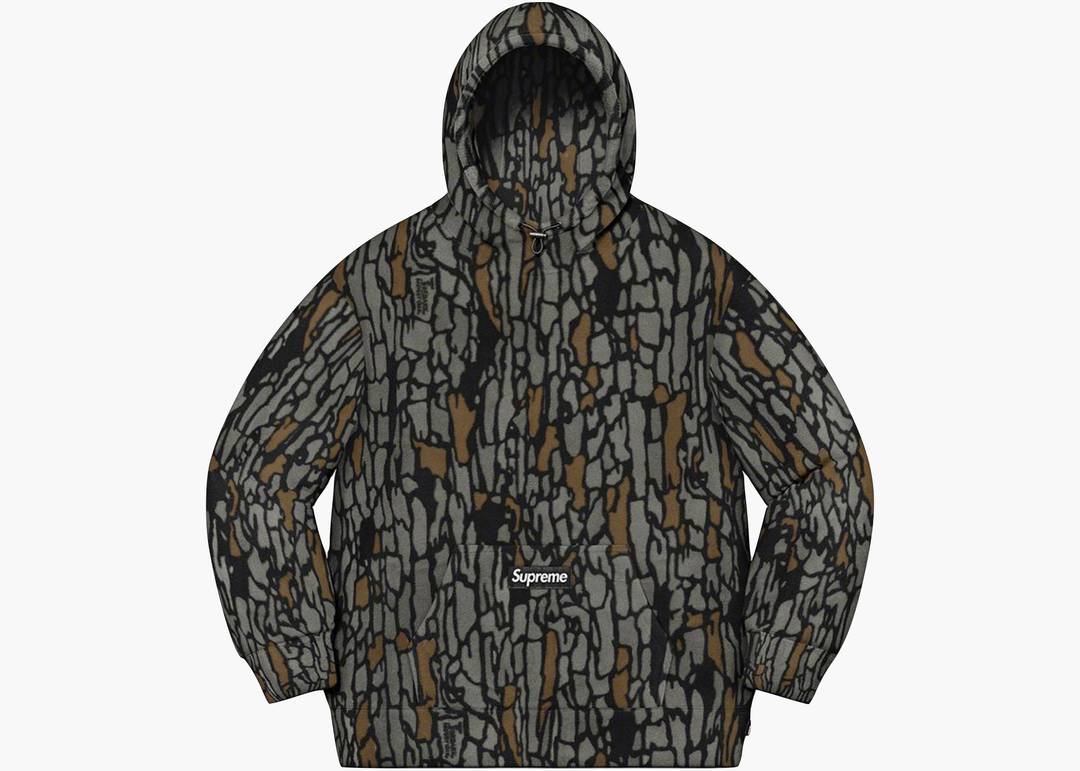 Supreme Polartec Hooded Sweatshirt Olive Treebark Camo