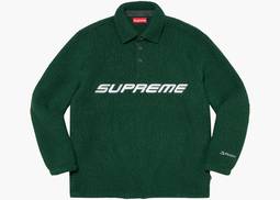 Supreme Polartec L/S Polo Dark Green | Hype Clothinga