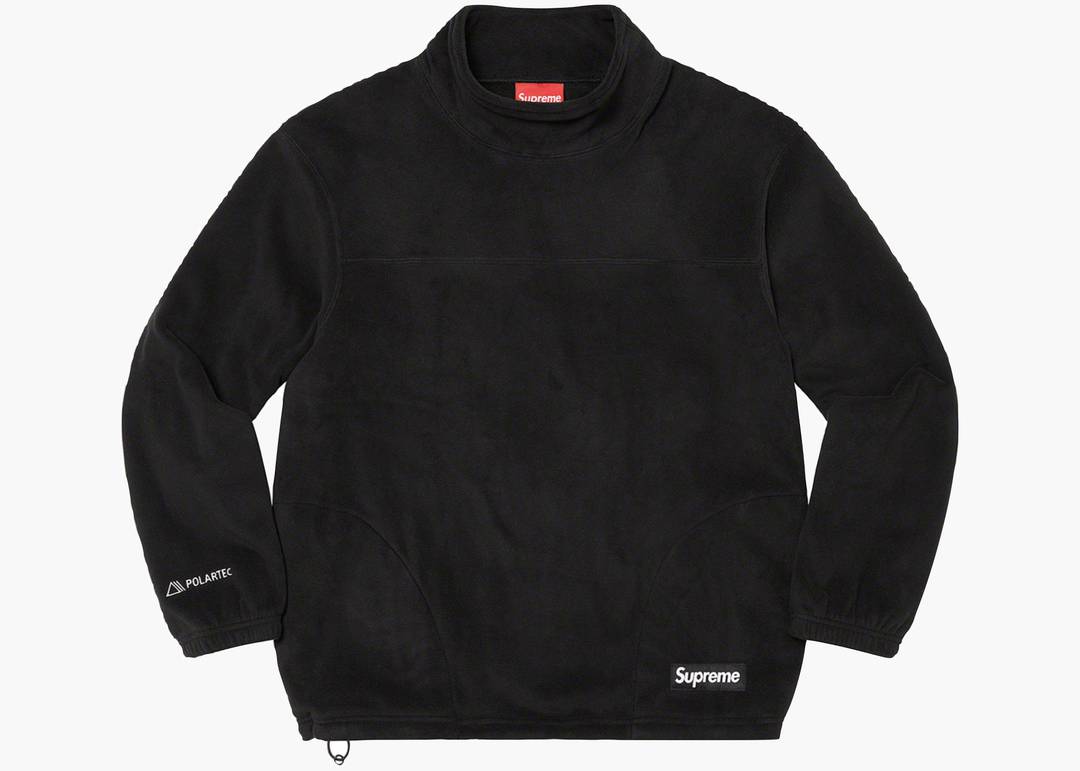 Supreme Polartec Mock Neck Pullover Black