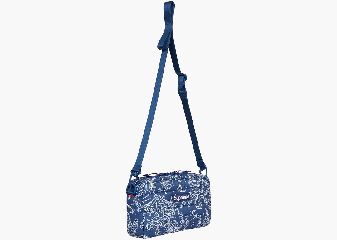 Supreme Puffer Side Bag Blue Paisley | Hype Clothinga