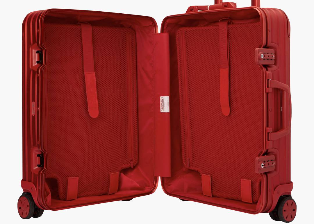 Travel bag Rimowa x Supreme Red in Metal - 21975093