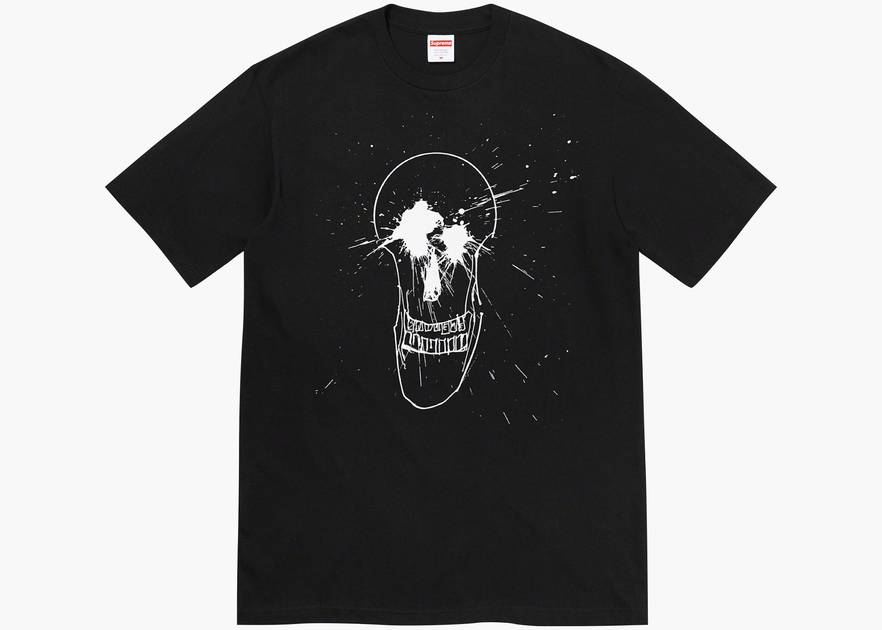 Supreme◇22SS/Ralph Steadman Skull Tee/Tシャツ/M/コットン/ホワイト 