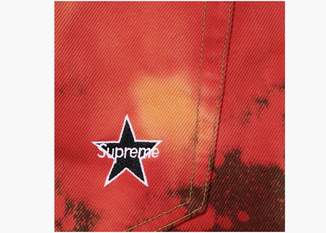 Supreme Regular Jean Bleached Red | Hype Clothinga