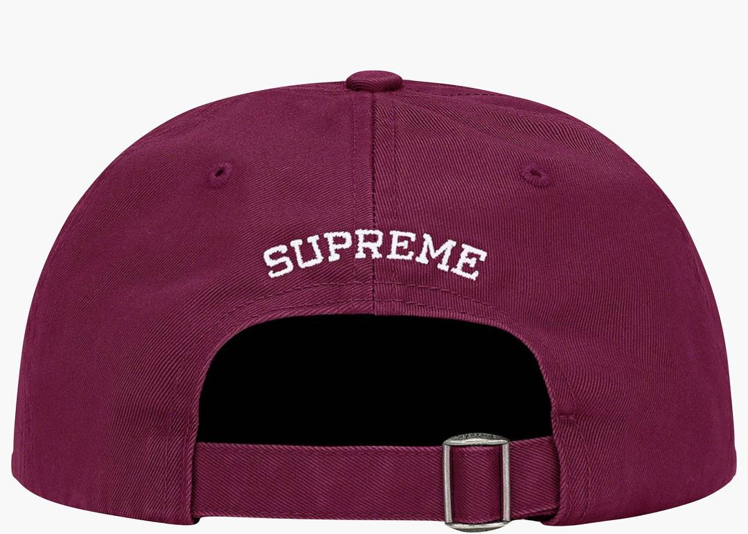 Supreme Reverse Logo 6 Panel Burgundy | Hype Clothinga