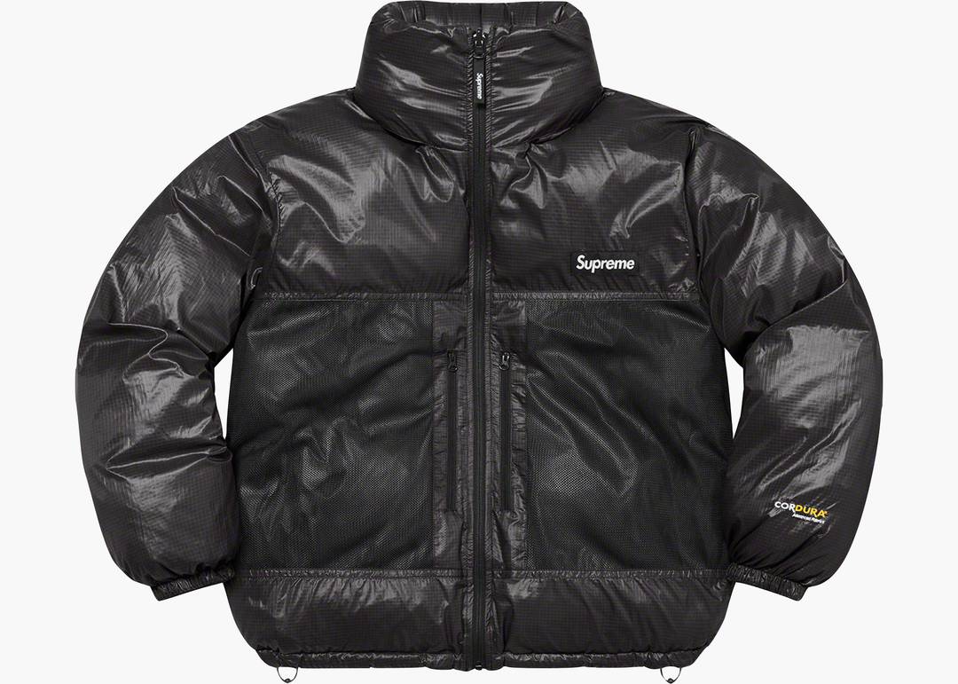 Supreme Stone Island Reversible Down Puffer Jacket Black