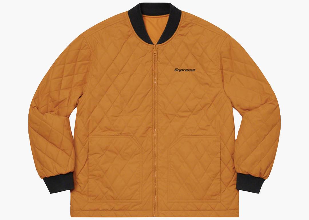 Supreme Reversible Tech Work Jacket Mustard | Hype Clothinga