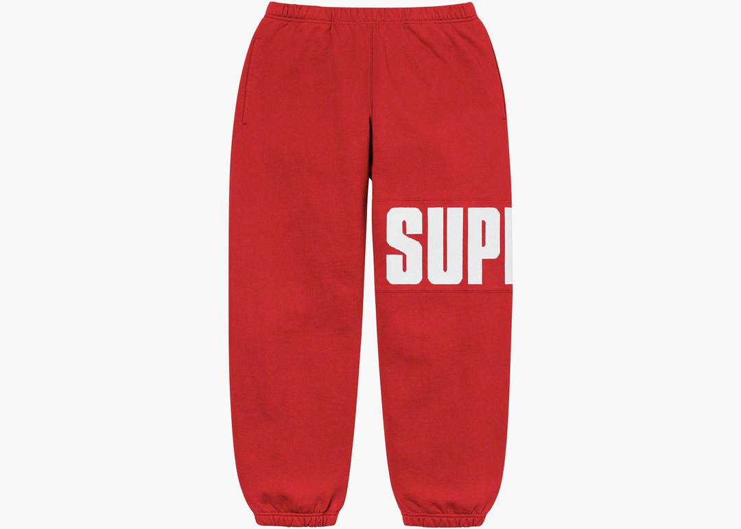 Supreme Rib Sweatpant Red