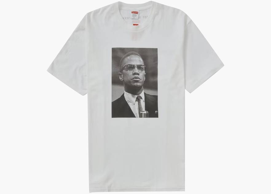 Supreme Roy DeCarava Malcolm X Tee White | Hype Clothinga