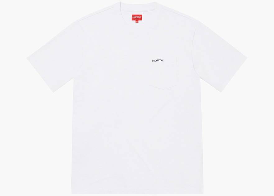 Supreme S/S Pocket Tee (FW21) White | Hype Clothinga