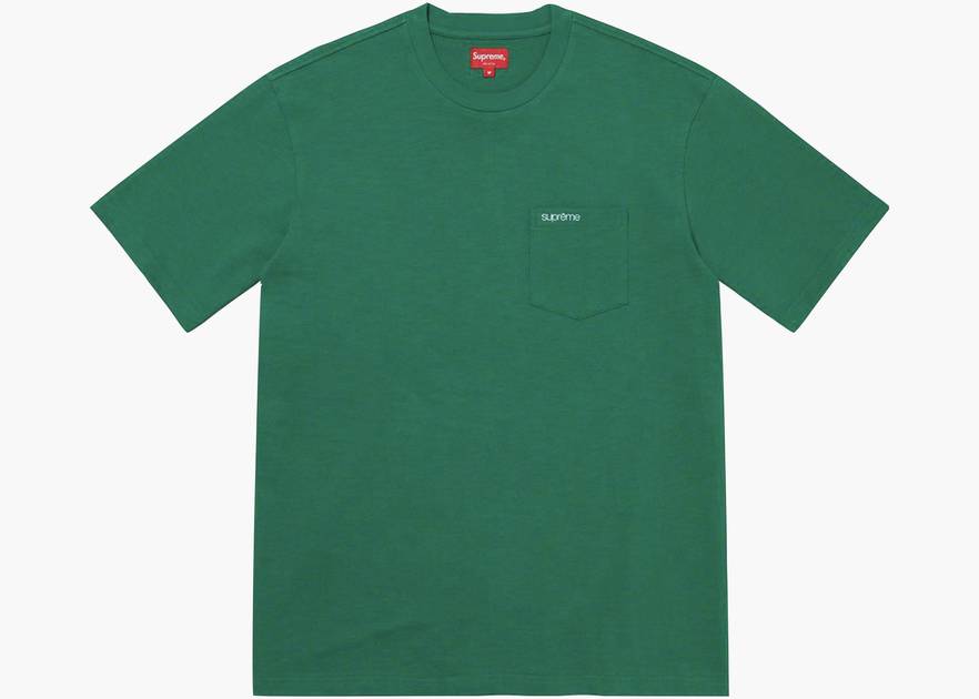 Supreme S/S Pocket Tee (FW21) Green | Hype Clothinga