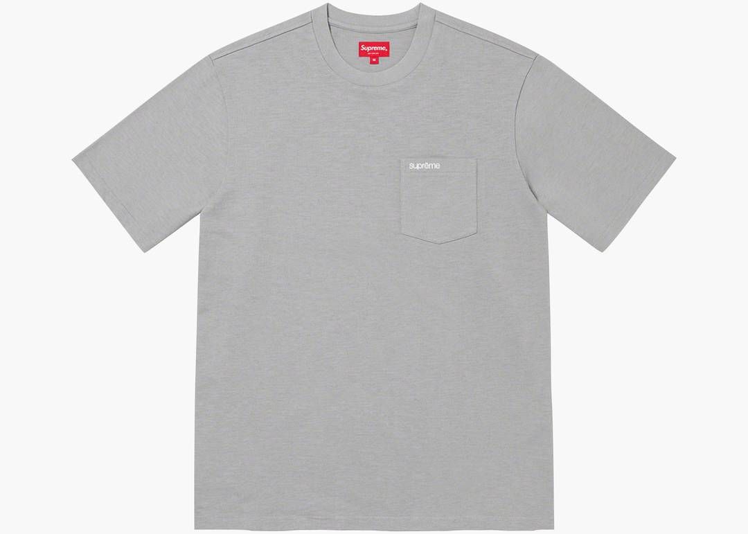 Supreme S/S Pocket Tee (FW22) Grey | Hype Clothinga